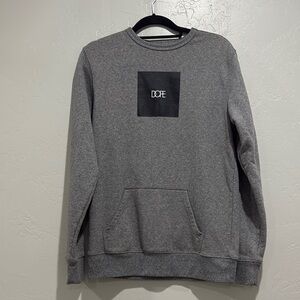 Dope Gray Men's Sweater wt black dope logo